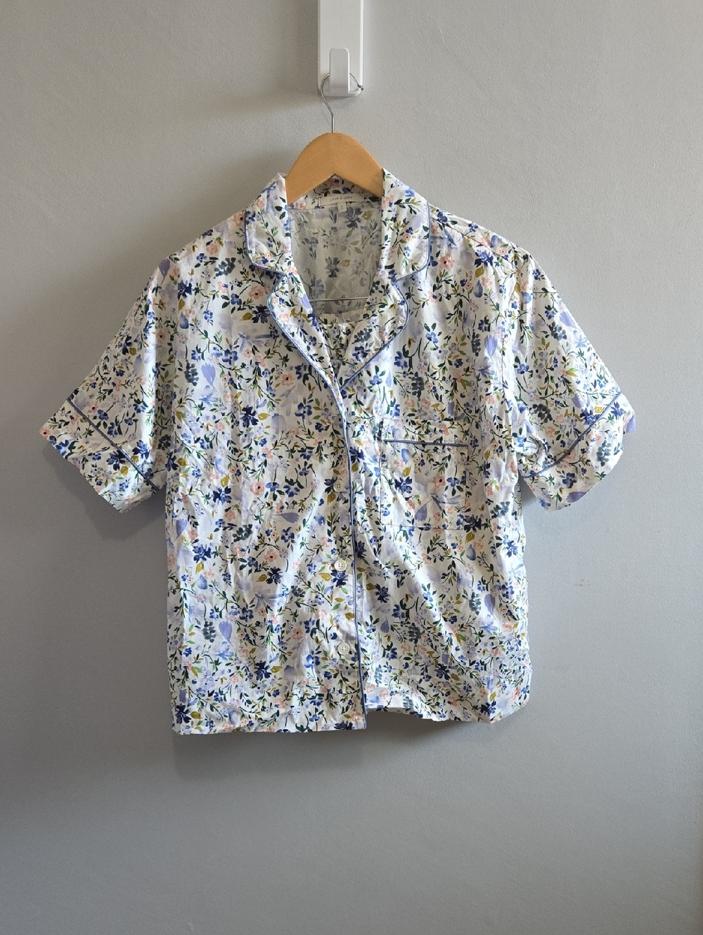 Love and Lore floral Organic Cotton Pyjama Set Size Small